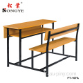 Bonne vente chaise de classe confortable pour 2 personnes